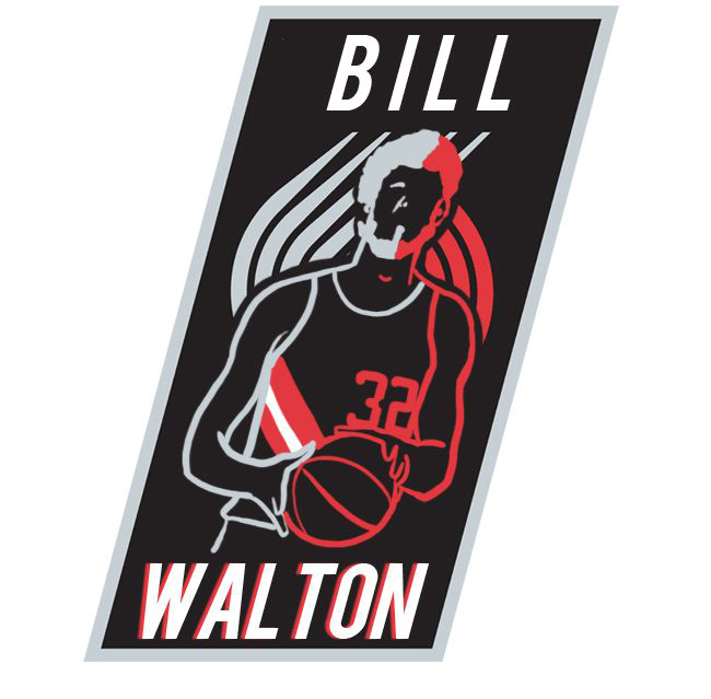 Portland Trail Blazers Bill Walton Logo iron on heat transfer